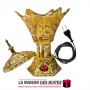La Maison des Boîtes - Encensoir Electrique Métallique Doré avec Couvercle - Tunisie Meilleur Prix (Idée Cadeau, Gift Box, Décor