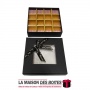 La Maison des Boîtes - Coffret Chocolat de 16 Pièces -Carré Noir - Tunisie Meilleur Prix (Idée Cadeau, Gift Box, Décoration, Sou