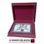 La Maison des Boîtes - Coffret en velours  Décoration Zitouna Amber En Bois -  Rouge - Tunisie Meilleur Prix (Idée Cadeau, Gift 