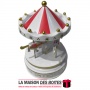 La Maison des Boîtes - Boîte à Musique pour Fille Carrousel en Bois - Rose - Tunisie Meilleur Prix (Idée Cadeau, Gift Box, Décor