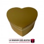 La Maison des Boîtes - Boîte Cadeau Sous Forme de Cœur Pour Sain-valentin - Gold - (M:17.5x21x11cm) - Tunisie Meilleur Prix (Idé
