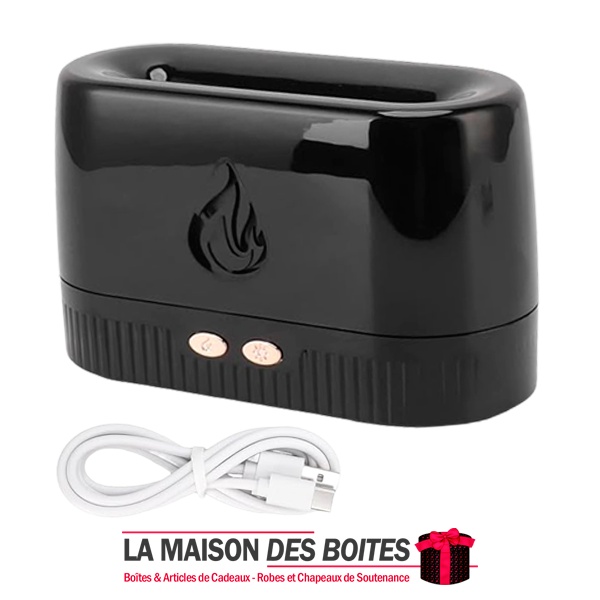 Humidificateur d'air Portable Usb avec veilleuse colorée, Simulation  d'éclairage Led, Machine à parfum de flamme colorée – acheter aux petits  prix