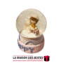 La Maison des Boîtes - Petite Boule de Neige Lumineuse "Happy" - Tunisie Meilleur Prix (Idée Cadeau, Gift Box, Décoration, Soute