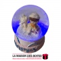 La Maison des Boîtes - Petite Boule de Neige Lumineuse "Happy" - Tunisie Meilleur Prix (Idée Cadeau, Gift Box, Décoration, Soute