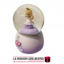 La Maison des Boîtes - Petite Boule  de neige Lumineuse en Cristal "Princesse"- Violet - Tunisie Meilleur Prix (Idée Cadeau, Gif