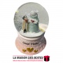 La Maison des Boîtes - Boule de Neige Lumineuse Musicale "Good Time " - Tunisie Meilleur Prix (Idée Cadeau, Gift Box, Décoration