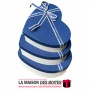 La Maison des Boîtes - Lot de 3 Boîtes Cadeaux Sous Forme de Cœur Beige avec Couvercle Bleu & Ruban - Tunisie Meilleur Prix (Idé