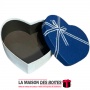 La Maison des Boîtes - Boîte Cadeau Sous Forme de Cœur Beige avec Couvercle Bleu - (L:20.5x17.5x8.7cm) - Tunisie Meilleur Prix (