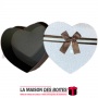 La Maison des Boîtes - Boîte Cadeau Sous Forme de Cœur Marron avec Couvercle Beige - (L:20.5x17.5x8.7cm) - Tunisie Meilleur Prix