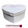 La Maison des Boîtes - Boîte Cadeau Sous Forme de Cœur avec Couvercle - Rose - (M:18.5x14x7cm) - Tunisie Meilleur Prix (Idée Cad