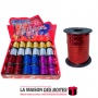 La Maison des Boîtes - Mini Canon Bolduc Rouge Hologramme- 20 m - Tunisie Meilleur Prix (Idée Cadeau, Gift Box, Décoration, Sout