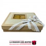 La Maison des Boîtes - Coffret Chocolat Carré avec Couvercle Transparent  - 25 pièces - Kraft - Tunisie Meilleur Prix (Idée Cade