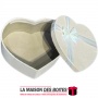 La Maison des Boîtes - Boîte Cadeau  Forme de Cœur Pour Sain-valentin - Velours Beige - (L:18x22x9cm) - Tunisie Meilleur Prix (I