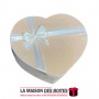 La Maison des Boîtes - Boîte Cadeau Forme de Cœur Pour Sain-valentin - Velours Beige - (M:18.5x14x7cm) - Tunisie Meilleur Prix (