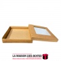 La Maison des Boîtes - Boîte Cadeaux Carré en Papier Kraft avec Fenêtre Transparent - Tunisie Meilleur Prix (Idée Cadeau, Gift B