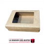 La Maison des Boîtes - Boîte Cadeaux  Rectangulaire en Papier Kraft avec Fenêtre Transparent - Tunisie Meilleur Prix (Idée Cadea