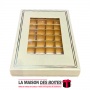 La Maison des Boîtes - Coffret Chocolat Rectangulaire avec Couvercle Transparent  -60 pièces - Ecru - Tunisie Meilleur Prix (Idé