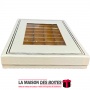 La Maison des Boîtes - Coffret Chocolat Rectangulaire avec Couvercle Transparent  -60 pièces - Ecru - Tunisie Meilleur Prix (Idé