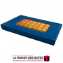La Maison des Boîtes - Coffret Chocolat Rectangulaire avec Couvercle Transparent  -60 pièces - Bleu - Tunisie Meilleur Prix (Idé