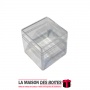 La Maison des Boîtes - Cube Transparent Acrylique de Forme Carré avec Couvercle Transparent - Tunisie Meilleur Prix (Idée Cadeau