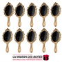 La Maison des Boîtes - Lot de 10 Brosse en Bois & Lot de 10 Miroir en Bois - Décoration mariage -" حمام  عروسة" - Tunisie Meille