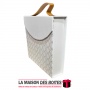 La Maison des Boîtes - Coffret Chocolat Carré Forme Sac avec Poignée - 16 pièces - Blanc & Doré - Tunisie Meilleur Prix (Idée Ca