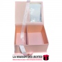 La Maison des Boîtes - Boîte Cadeaux Rectangulaire "With Love" avec Fenêtre & Ruban Satiné - Rose - (24x20x11cm) - Tunisie Meill