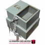 La Maison des Boîtes - Lot de 2 Boîtes Cadeaux Rectangulaire "With Love" avec Fenêtre & Ruban Satiné - Vert - Tunisie Meilleur P