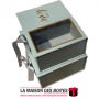 La Maison des Boîtes - Lot de 2 Boîtes Cadeaux Rectangulaire "With Love" avec Fenêtre & Ruban Satiné - Vert - Tunisie Meilleur P