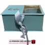 La Maison des Boîtes - Boîte Cadeaux Rectangulaire "With Love" avec Fenêtre & Ruban Satiné -  Vert - (24x20x11cm) - Tunisie Meil