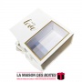 La Maison des Boîtes - Boîte Cadeaux Rectangulaire "With Love" avec Fenêtre & Ruban Satiné - Blanc - (22x18.5x10cm) - Tunisie Me