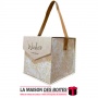 La Maison des Boîtes - Boîte Cadeaux Carré Portative Elégante "Wishes A Gift For You" - Beige- (16x16x16cm) - Tunisie Meilleur P