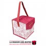 La Maison des Boîtes - Boîte Cadeaux Carré Portative Elégante "Wishes A Gift For You" - Rouge - (16x16x16cm) - Tunisie Meilleur 