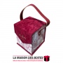 La Maison des Boîtes - Boîte Cadeaux Carré Portative Elégante "Wishes A Gift For You" - Rouge - (13x13x13cm) - Tunisie Meilleur 