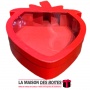La Maison des Boîtes - Boîte Cadeaux Forme Fraise avec Couvercle Transparent - Rouge - (30x25x8cm) - Tunisie Meilleur Prix (Idée