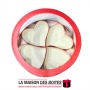 Boîte-Cadeau Cylindrique Transparent avec 4 Coeurs pour la Saint-valentin - Rouge