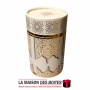 La Maison des Boîtes - Coffret Cadeau Prière Tapis et chapelet de luxe - Cadeau pour Ramadan - Ecru & Doré - Tunisie Meilleur Pr