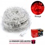 La Maison des Boîtes - Jeu De Lumières LED 100 Pour Décorations - Rouge - Tunisie Meilleur Prix (Idée Cadeau, Gift Box, Décorati