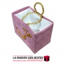 La Maison des Boîtes - Coffin Hammam pour Mariage Couvert en Velours avec Pexi Doré et Poingnié Doré - Rose - Tunisie Meilleur P