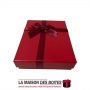 La Maison des Boîtes - Coffret Chocolat Rectangulaire de 12 Pièces-Rouge - Tunisie Meilleur Prix (Idée Cadeau, Gift Box, Décorat