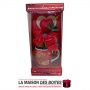La Maison des Boîtes - Tasse à café imprimée Peluche avec des Fleures Rouges - Tunisie Meilleur Prix (Idée Cadeau, Gift Box, Déc