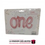 La Maison des Boîtes - Ballon "One"  Rose Chiffre 1 An Fête d'Anniversaire pour Fille - Tunisie Meilleur Prix (Idée Cadeau, Gift