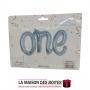 La Maison des Boîtes - Ballon "One"  Bleu Chiffre 1 An Fête d'Anniversaire pour Garçon - Tunisie Meilleur Prix (Idée Cadeau, Gif