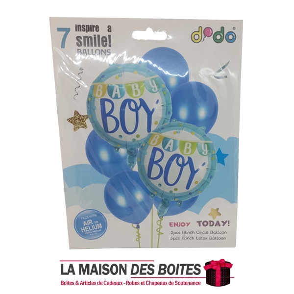 Ballons cadeau naissance garçon - Ambiance-party