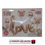 La Maison des Boîtes - Ensemble de Ballon LOVE - Rose Gold - Tunisie Meilleur Prix (Idée Cadeau, Gift Box, Décoration, Soutenanc