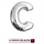 La Maison des Boîtes - Ballon en Aluminium Métallique Lettre C - Argent -18" - Tunisie Meilleur Prix (Idée Cadeau, Gift Box, Déc