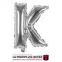 La Maison des Boîtes - Ballon en Aluminium Métallique Lettre K - Argent -18" - Tunisie Meilleur Prix (Idée Cadeau, Gift Box, Déc