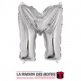 La Maison des Boîtes - Ballon en Aluminium Métallique Lettre M - Argent -18" - Tunisie Meilleur Prix (Idée Cadeau, Gift Box, Déc