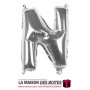 La Maison des Boîtes - Ballon en Aluminium Métallique Lettre N - Argent -18" - Tunisie Meilleur Prix (Idée Cadeau, Gift Box, Déc