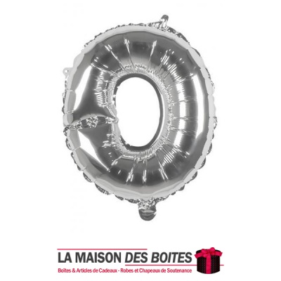 La Maison des Boîtes - Ballon en Aluminium Métallique Lettre O - Argent -18" - Tunisie Meilleur Prix (Idée Cadeau, Gift Box, Déc